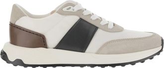 Tod's Sneakers van leer en technisch textiel - Heren - Sneakers - Veelkleurig - 44 EU - Leer - Schoenen