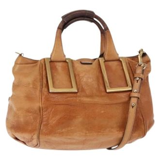 Chlo&eacute; Pre-owned Handbags, female, Beige, Size: ONE SIZE Pre-owned Hand Bag