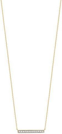 Carriere Jewelry Diamond Bar Pendant Necklace - 0.12ct. in 14K Yellow Gold at Nordstrom Rack, Size 18