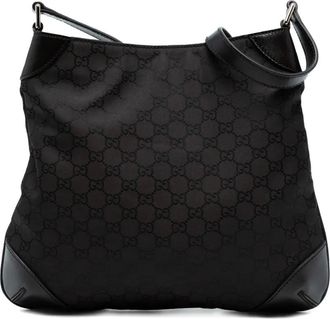 Gucci 2016-2025 GG nylon tas - Bruin