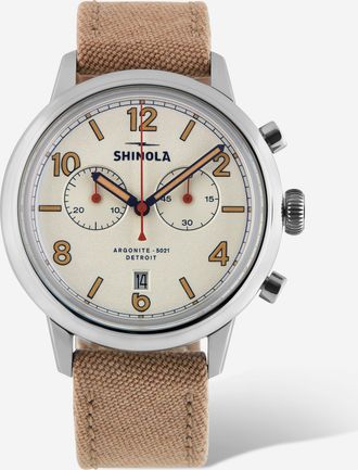 Shinola Detroit Mens The Traveler S0120245785 2 Eye Chronograph Watch