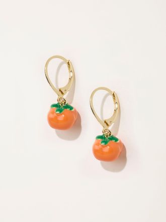 Fat Face FatFace Pumpkin Drop Earrings in Orange