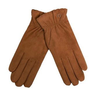 Orciani Accessoires, Dames, Bruin, S, Wol, Shiver Suede Handschoenen