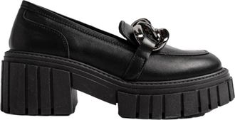 VAMSKO Iris Loafer - Dames - Pumps - Zwart - 41 EU - Leer - Schoenen