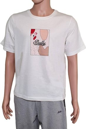 Bally Unisex Short Sleeve Logo T-Shirt In White