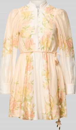 Forever New Cocktailkleid mit Bindeg&uuml;rtel Modell Shannah in Apricot, Gr&ouml;&szlig;e 32