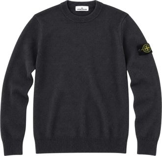 Stone Island Soft Wool-Blend Classic Crewneck Sweater