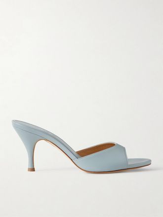 Aeyde Mule In Pelle Samia - Blu