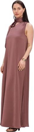 Notre-V Kleedjes, Dames, Roze, L, Polyester, Nv-Hildie Midi Jurk