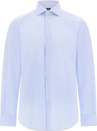 Boggi Milano striped cotton shirt - Blue