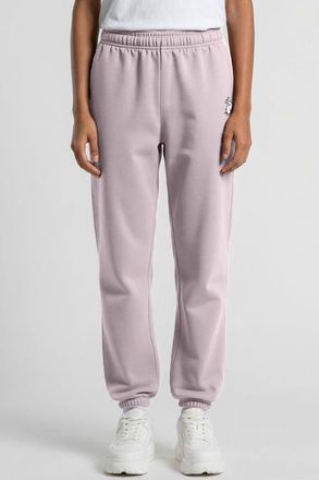 Dalix Heartly Ghost Midweight Relaxed Fleece Track Pants in Orchid at Nordstrom, Size Xx-Large