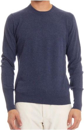 Ballantyne Kasjmier Wintertrui - Heren - Cashmere truien - Blauw - 2XL - Kasjmier - Truien & Vesten