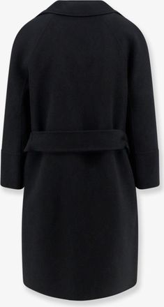 Max Mara Womens Coat Arona Virgin Wool Black