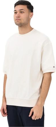 Tommy Hilfiger T-shirt met ronde hals - Heren - T-shirts - Wit - S - Tops