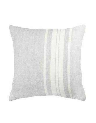 Anaya with Love So Soft Linen Pillow Cover Only in Light Grey Bold Stripes at Nordstrom, Size 14X20