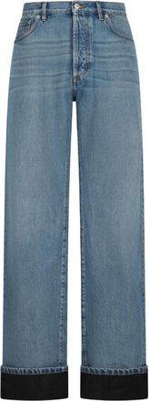 Dior Cannage Jeans - Heren - Loose Fit Jeans - Blauw - W32 - Katoen - Jeans