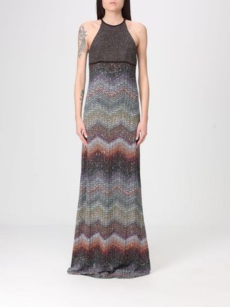 Missoni Abito lungo Missoni in jersey lurex con motivo zig-zag
