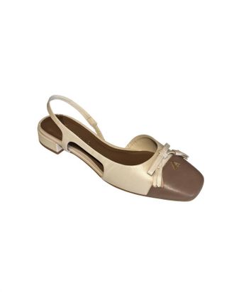 Carrano Womens Merida Slingback Ballerina Pumps In Mocha