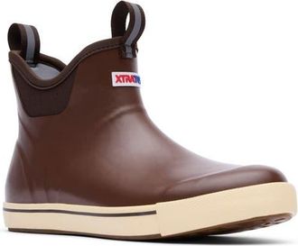 Xtratuf Waterproof Ankle Deck Boot in Brown at Nordstrom, Size 12