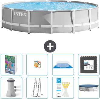 Intex Piscina Prism Frame Redonda - 427x107 Cm - 9-piezas S525