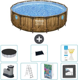 Bestway Piscina Bestway Power Steel Redonda - 488x122 Cm - 8-piezas S543