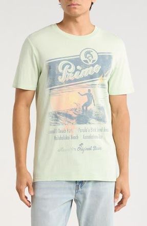 Goodie Two Sleeves Scribble Primo Surf Graphic T-Shirt in Green at Nordstrom Rack, Size Xx-Large