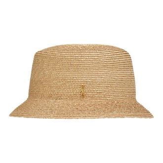 Saint Laurent Straw Hat - female - Saint Laurent - Accessories - Beige - 58 CM - Accessories