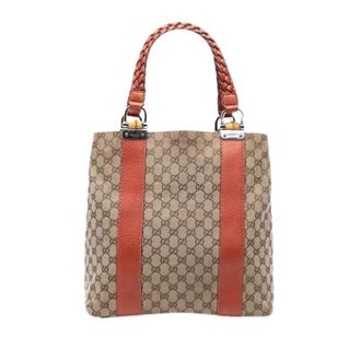Gucci Pre-owned Tote Bags, female, Brown, Size: ONE SIZE Pre-owned Canvas Tote Bag