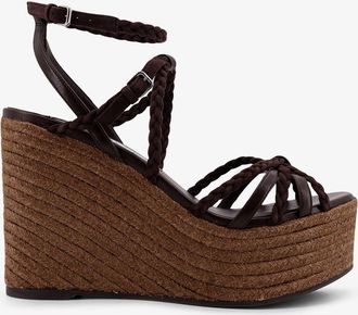 Jimmy Choo London Sandali Nyra in pelle e rafia - JIMMY CHOO - gender_Woman