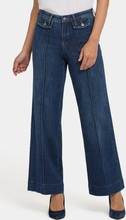 NYDJ Teresa Wide Leg Jeans in Louvre Sapphire at Nordstrom Rack, Size 14