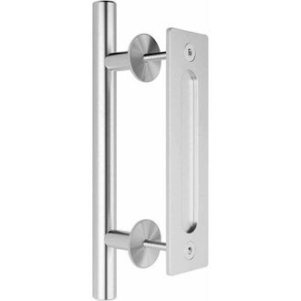 OEM Manija Invisible De Acero Inoxidable De Doble Cara Para Puerta Corrediza De Madera De 12 Pulgadas