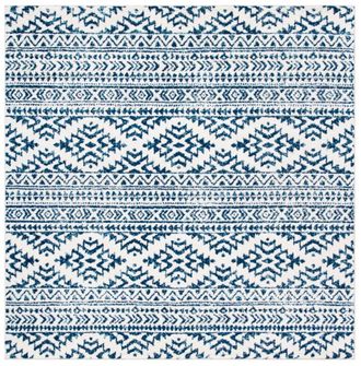 Safavieh Alfombra polipropileno marfil/azul marino 152 x 152 cm