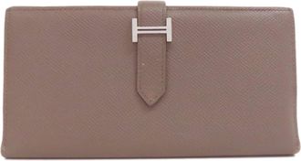 Hermès Etain Epsom Leather Wallet (Bi-Fold) (Pre-Owned)