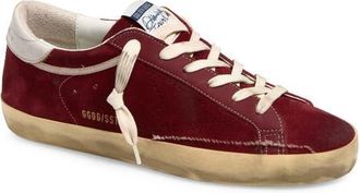 Golden Goose Super Star Perforated Sneaker in Red/white at Nordstrom, Size 40