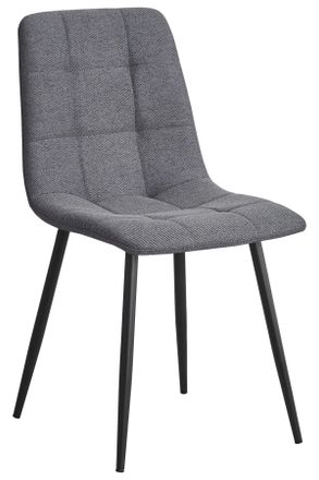Stylife Stuhl, Grau, Schwarz, Metall, Textil, konisch, 45x86.5x55 cm, Esszimmer, St&uuml;hle, Polsterst&uuml;hle