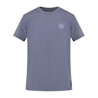 Fendi Logo T-Shirt - male - Fendi - T-Shirts - Blue - L - Tops