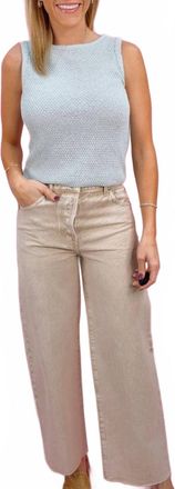 Pistola Denim Tate Crop Pants In Dune