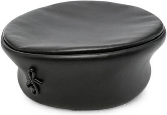 Ruslan Baginskiy Logo-plaque Leather Beret