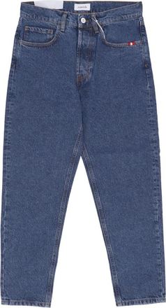 Amish Stone Wash Slim Fit Denim Jeans - Heren - Slim Fit Jeans - Blauw - W36 - Denim - Jeans