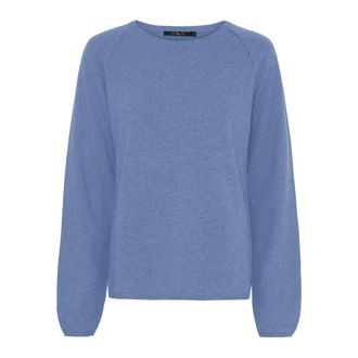 BTF-CPH Btfcph - Fijngebreide trui met ronde hals - Dames - Truien - Blauw - Maat: 2XL Wol