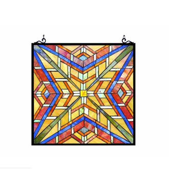Chloe Lighting PRIME Tiffany-glass Window Panel 24
