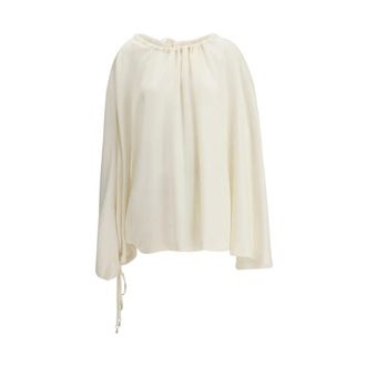 Gabriela Hearst Dames, Blouses & Shirts, Beige, Maat: XS Wol