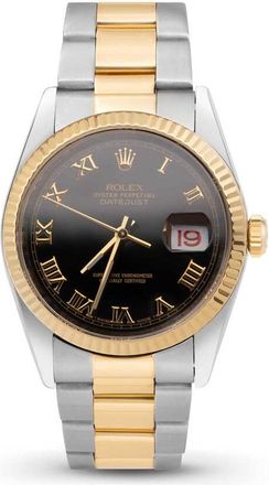 Rolex Pre-owned Rolex Datejust Automatic Chronometer Black Dial Unisex Watch 116233 BKRO