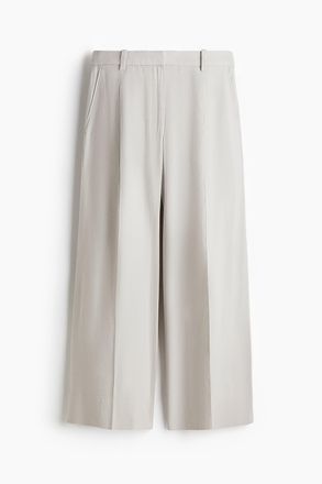 H&M Weite Hose aus Leinenmix - Hellbeige