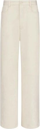 Dior Broeken, Heren, Wit, L, Katoen, Witte Chino Broek Comfort Stijl