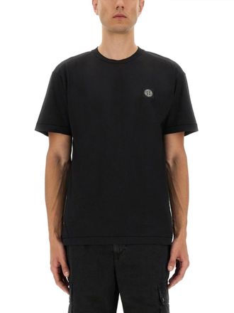 Stone Island Black Crew Neck T-Shirt