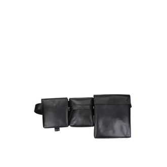 The Attico Marsupio Convertibile in Pelle con Tasche Multiple - - Bags - Uomo - Nero - ONE SIZE