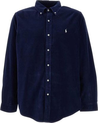 Polo Ralph Lauren Camicia button-down in velluto a coste - - Shirts - Uomo - Blu - S