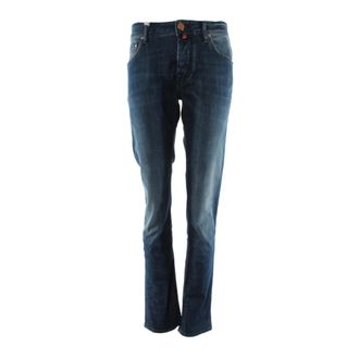 Jacob Cohen Heren, Jeans, Blauw, Maat: W30 Katoen