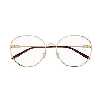 Chlo&eacute; Ch0209o Delicate Rose Gold Round Frame Eyeglasses